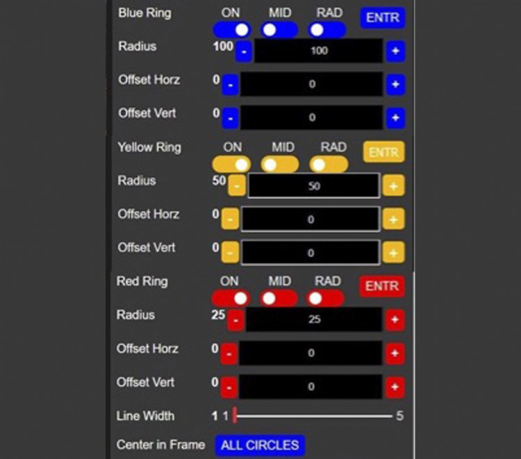 Collimation controls