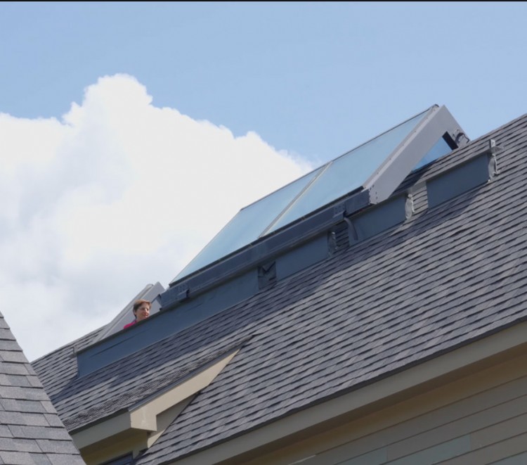 Custom built roll off roof