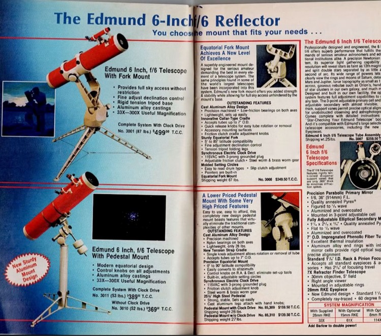 Edmund Scientific Telescopes