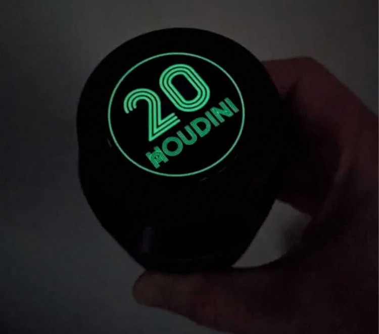 Eyepiece cap with glow in the dark focal length