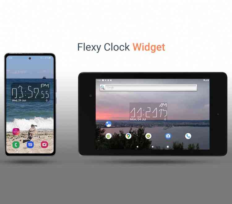 Flexy Clock Widget Flexy Watch and Night Flexy Clock