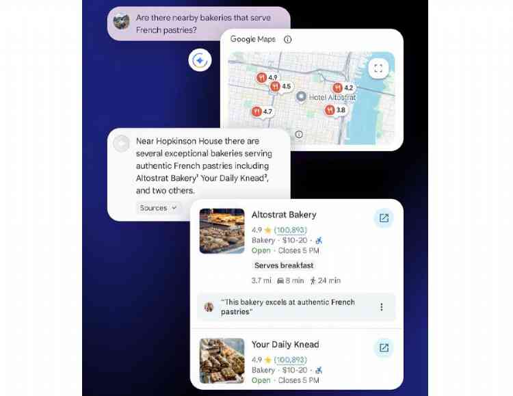 Google Maps Builder AI Context view