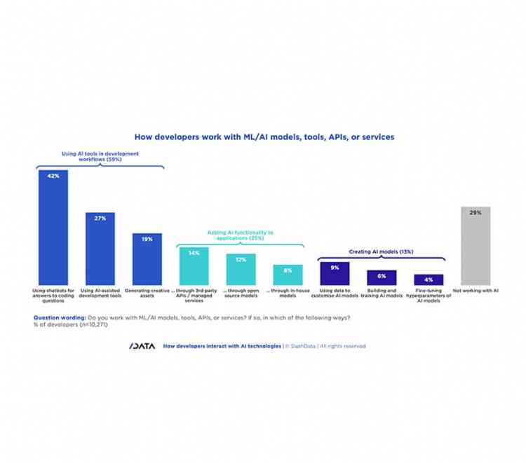 How developers interact with AI technologies