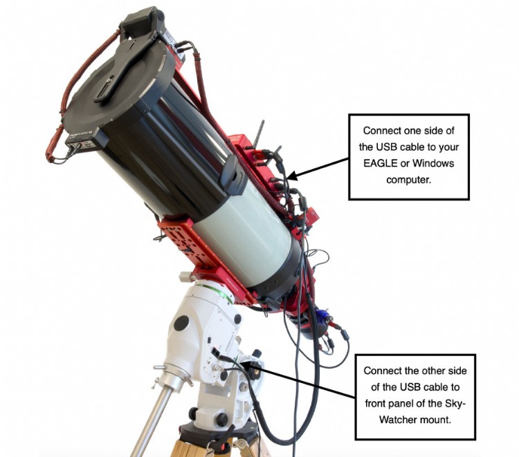 How to remotely control your SkyWatcher equatorial or alt azi mount with PLAY