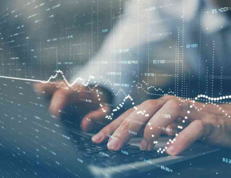 IT Tech working on security for bank representation