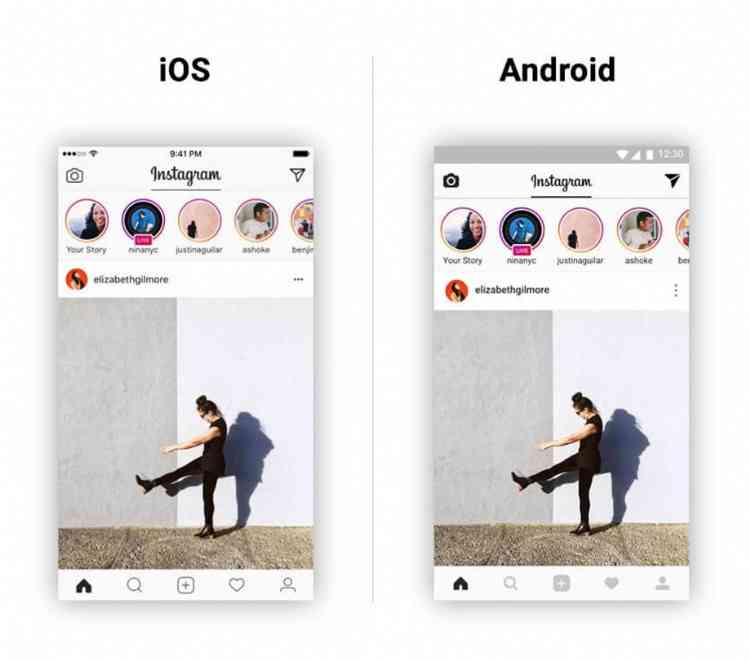 Instagram for iOS and android