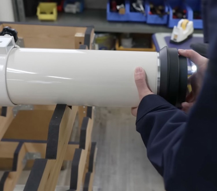 Installing and testing the objective lens and preparing the mount assembly