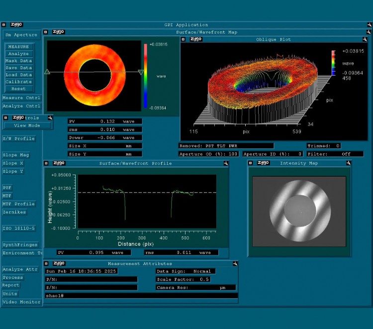 Interference report mk127 primary mirror