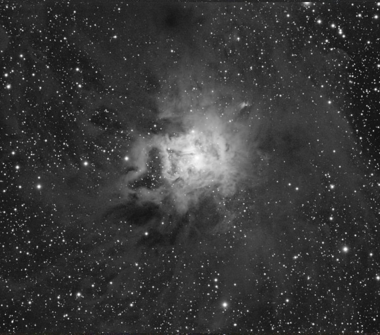 Iris nebula Luminance data