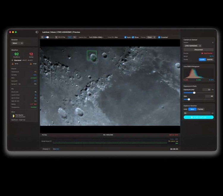 Laminar lunar screenshot