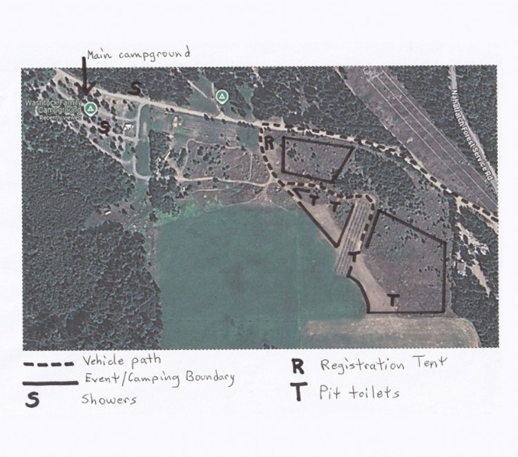 Map of Campsite