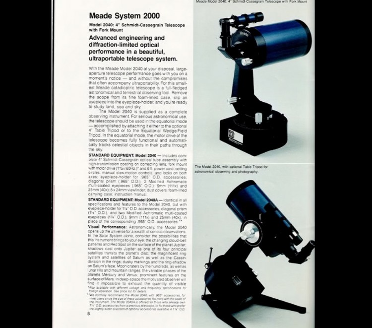 Meade 4 Inch Schmidt Cassegrains