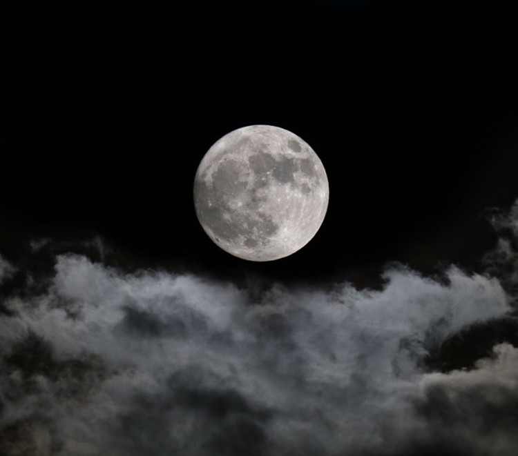 Moon and Clouds Richard Harris Astronomer Strafford Mo ScopeTrader