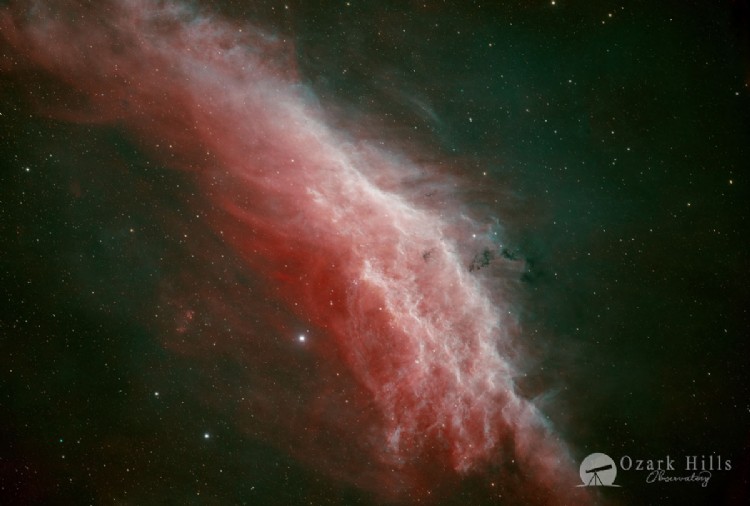 NGC 1499 by Rich Harris California Nebula through 18 hours of deep sky imaging