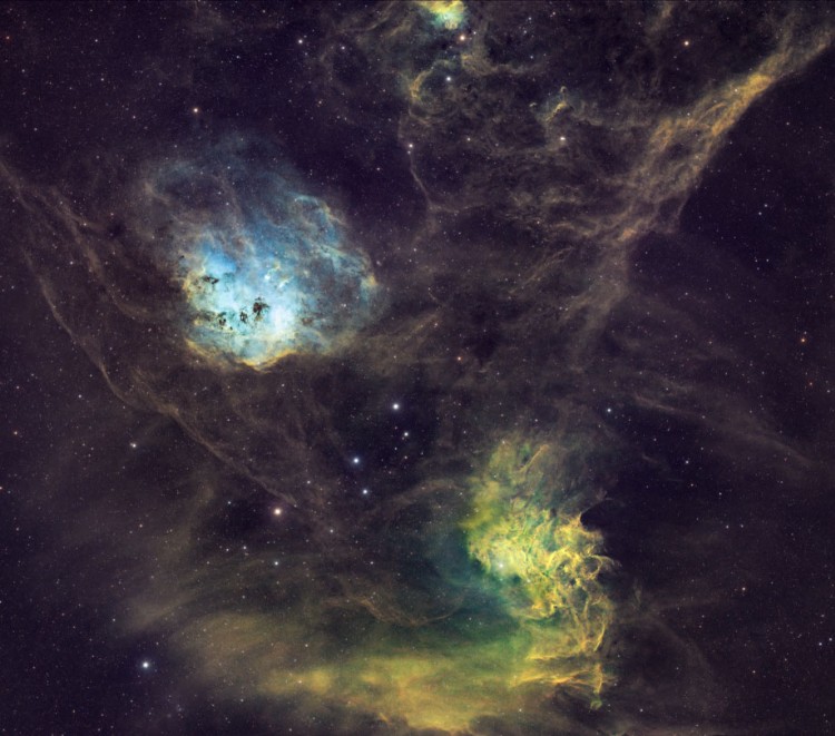 NGC 1893 and IC 405 Nebulae