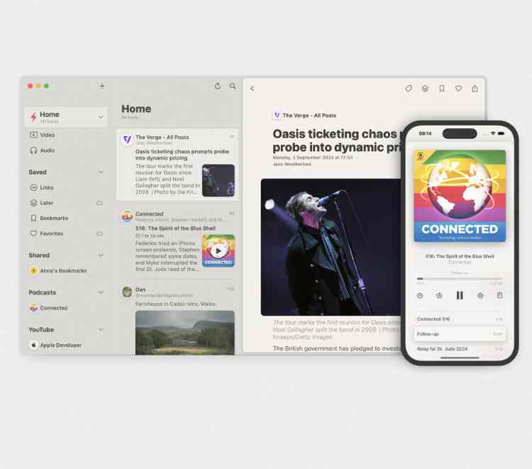 New features and fixes enhance user experience in Reeder app