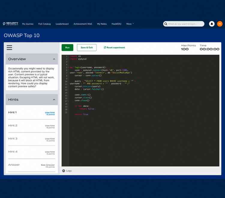 New training content and reporting capabilities
