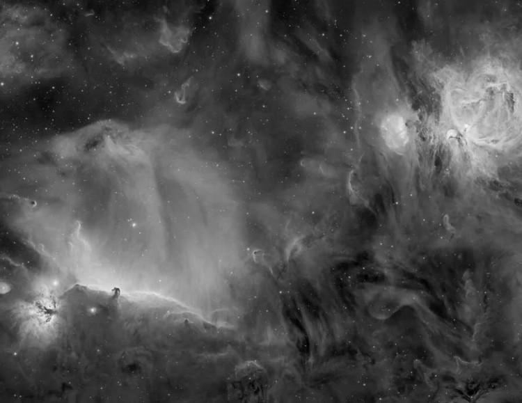 OrionTheHorseheadAndTheFlame InHAlpha_DanieleBorsari