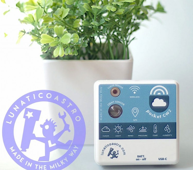 PocketCW2 portable cloud detector with sky quality