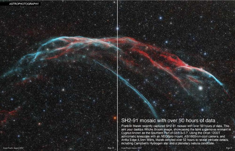 SH2 91 50 hour astrophoto