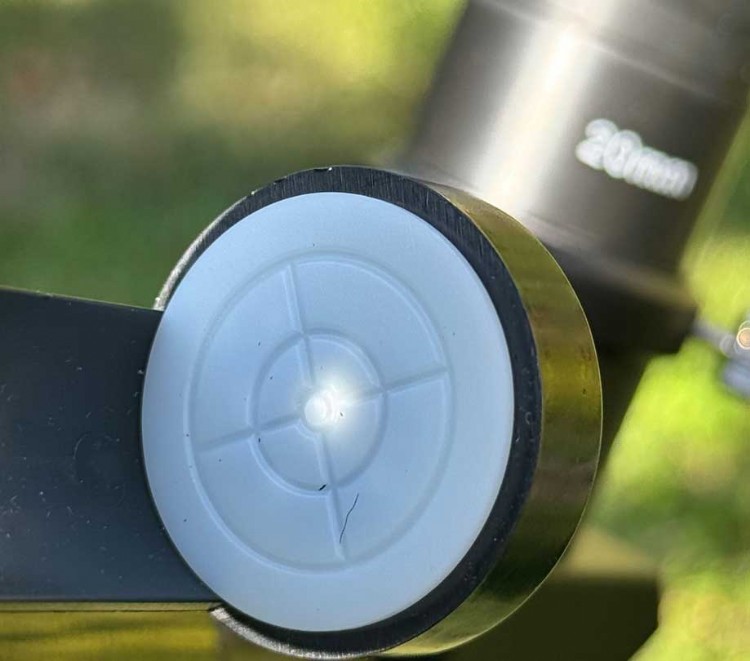 SV510 solar kit finding the sun using the pin hole finder