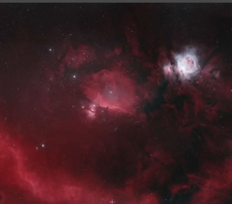 SV535 lens astrophotography of Orion and Horsehead ScopeTrader