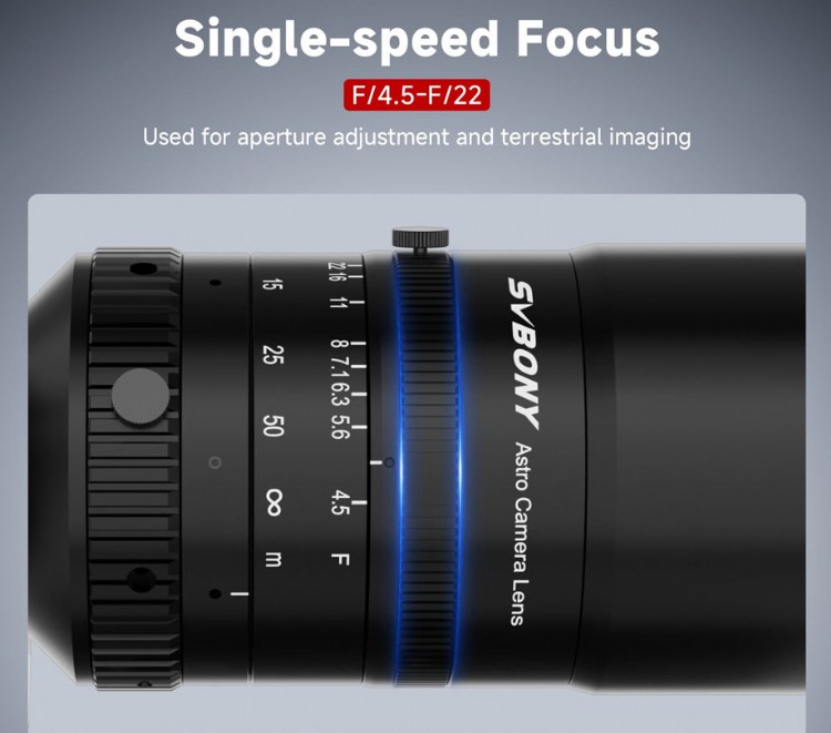 SV555 APO telephoto camera lens