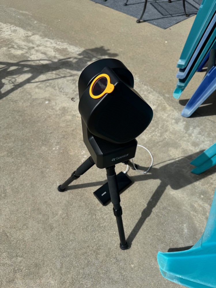 Seestar smart telescope eclipse 2024 Richard Harris