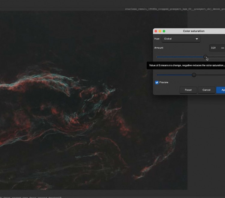 Star size reduction iterative editing and final image refinement