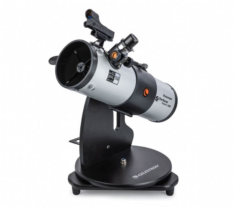 StarSense Explorer 114mm Smartphone App Enabled Tabletop Dobsonian Telescope