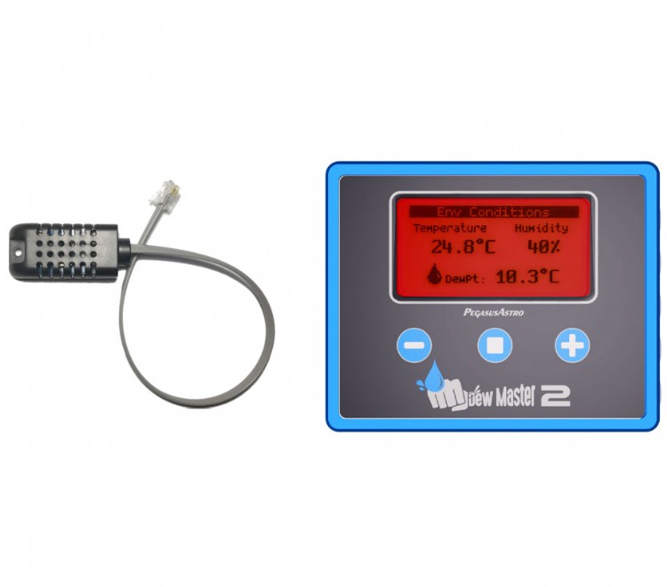 The DewMaster2 comes with an external environment sensor