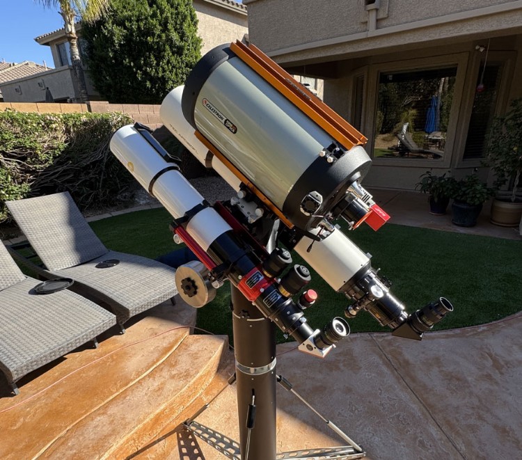 The TTS 160 Lite supports up to three telescopes simultaneously