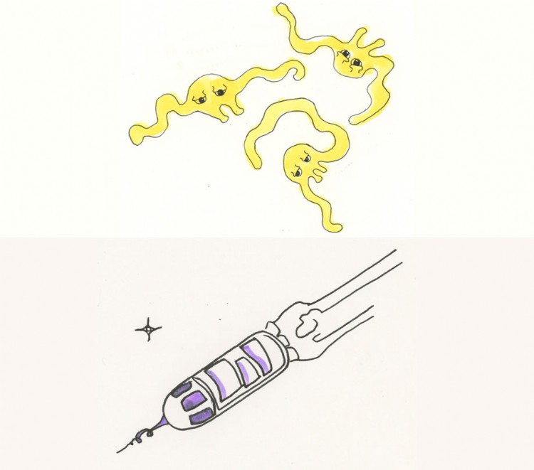 Tired Photons After Long Journey and Spaceship