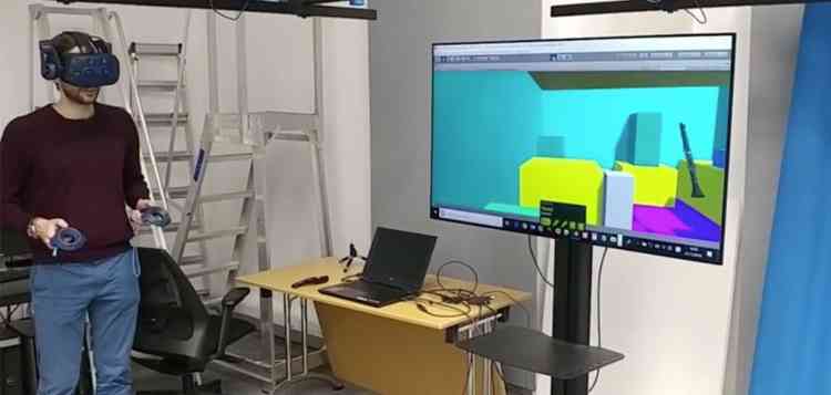 Using VR system with AI spatial audio detection