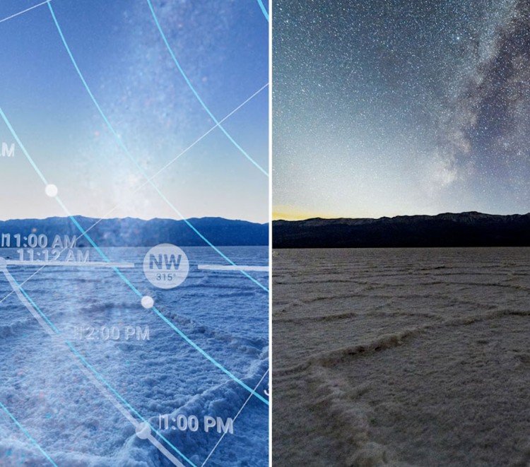Using an app like PhotoPills to get the perfect nightscape shot