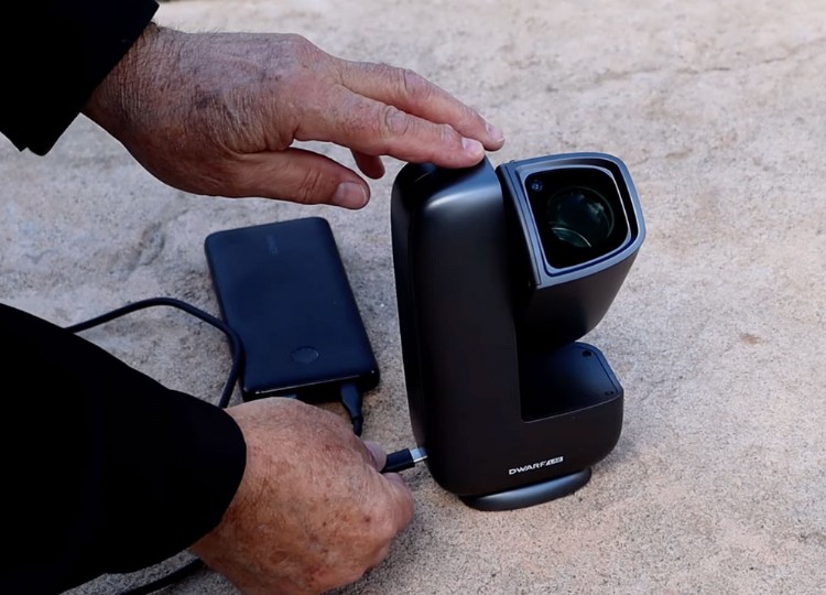 Using battery brick with Dwraf mini telescope