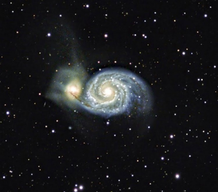 Whirlpool Galaxy M51 captured with a TEC140ED refractor