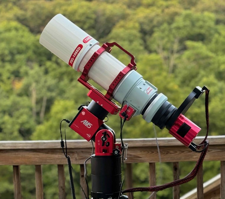 Wide field telescope setup to capture moon and pleiades together ScopeTrader