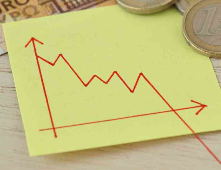 declining budget chart