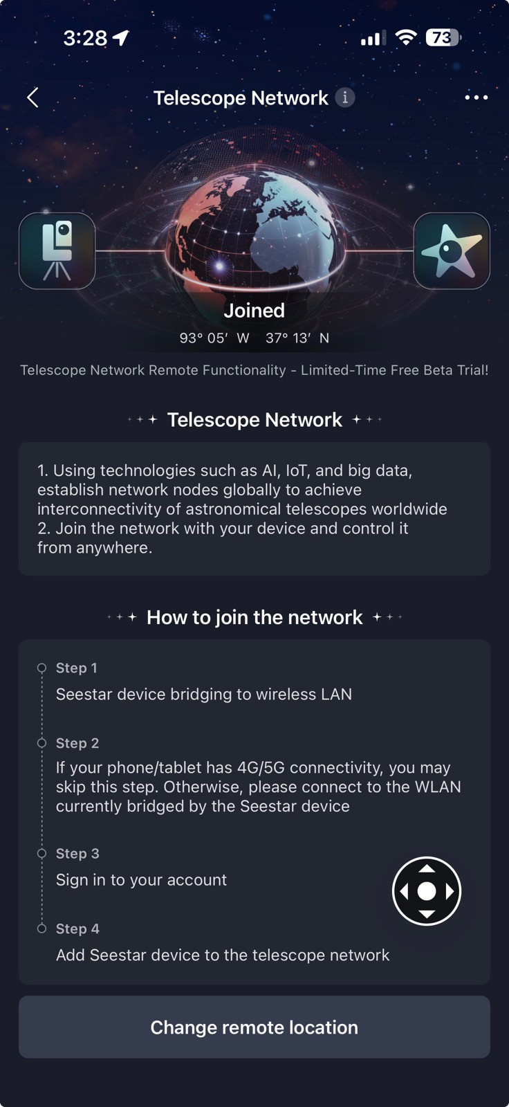 how to connect your seestar s50 pro to the ZWO Telescope Netwrok