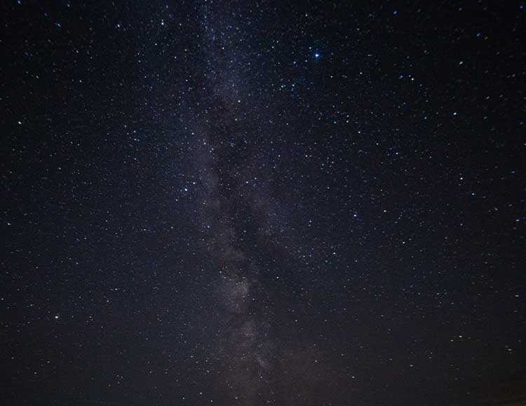 milky way on dark night