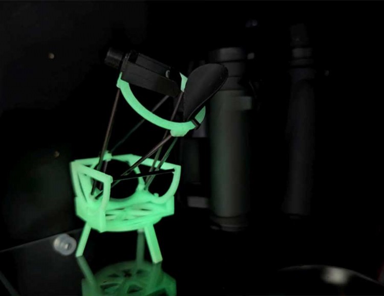 pico dobsonian telescope in glow in the dark PLA