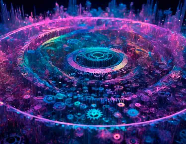 representation of a quantum computing drive