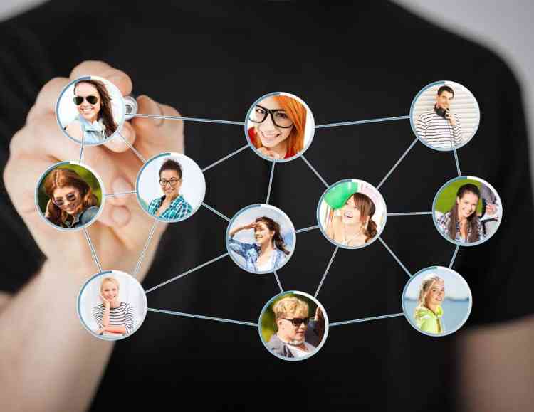 representation of a social media netowrk