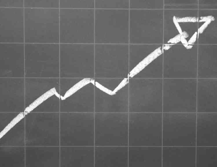 reveneue forecast represent by a line graph