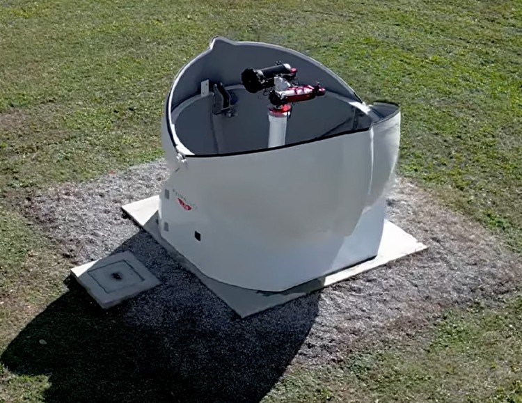 telescope inside te outpost3m dome
