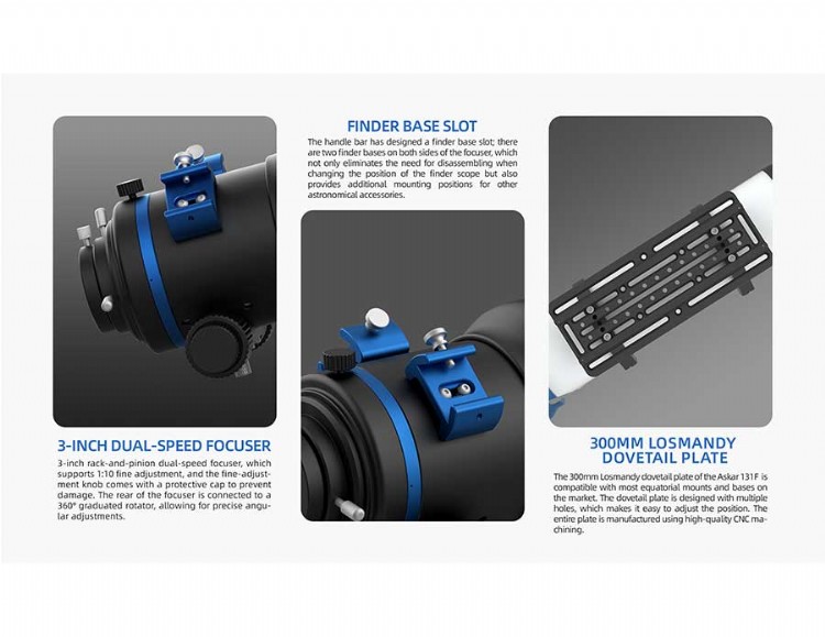 the Askar 131F balances optical performance with user experience