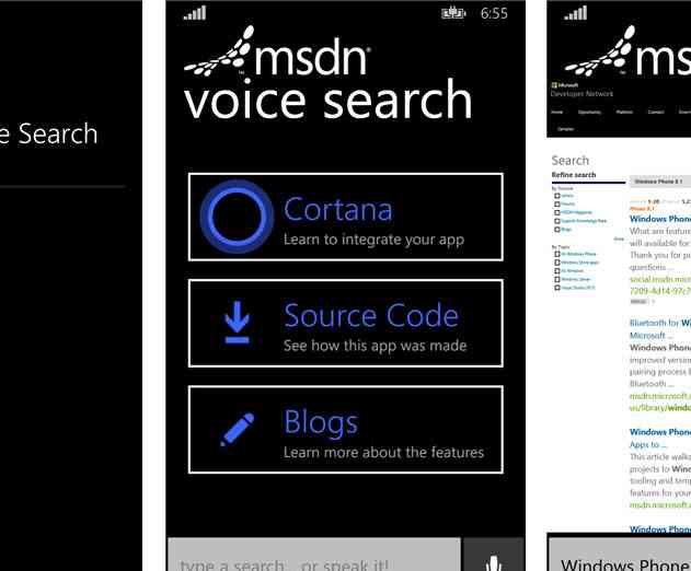 Microsofts Bing Conversational Understanding Team Releases MSDN Voice Search App
