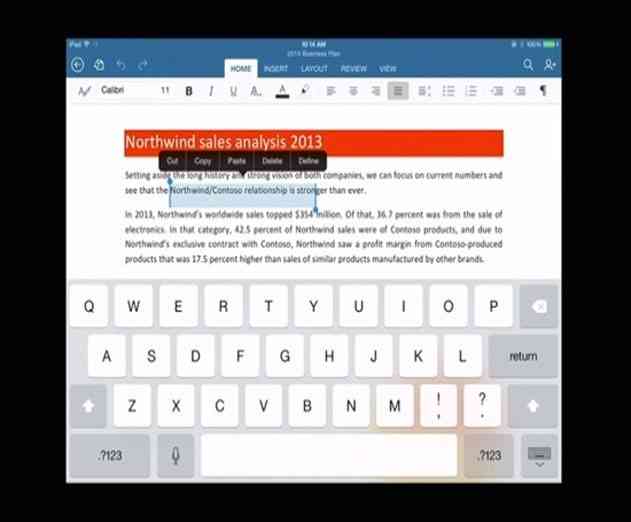 Microsoft Office Comes To The Apple iPad