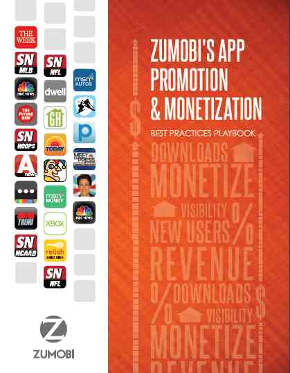 Zumobi Publishes App Developer Promotion & Monetization Best Practices Playbook